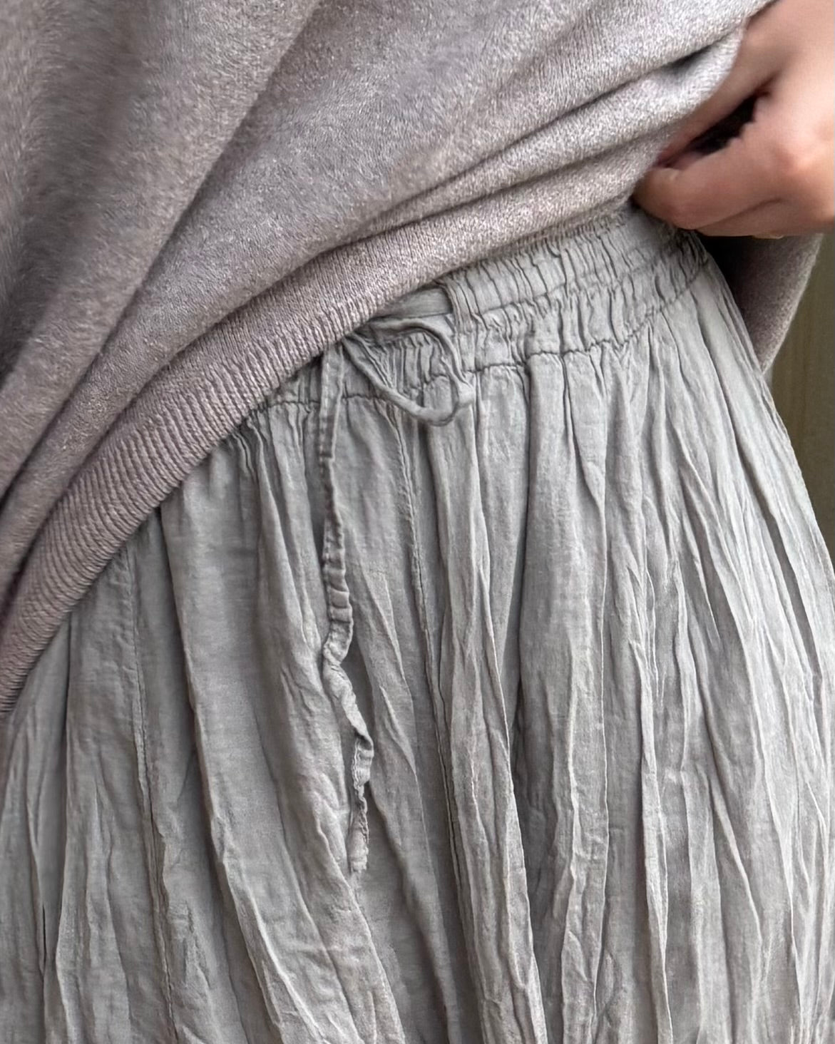 SET SWEATER+CRINKLESKIRT