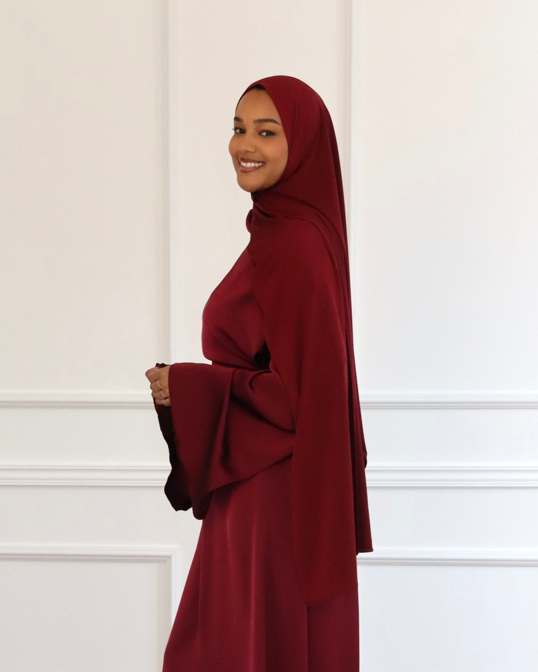 SHINY JERSEY BORDEAUX