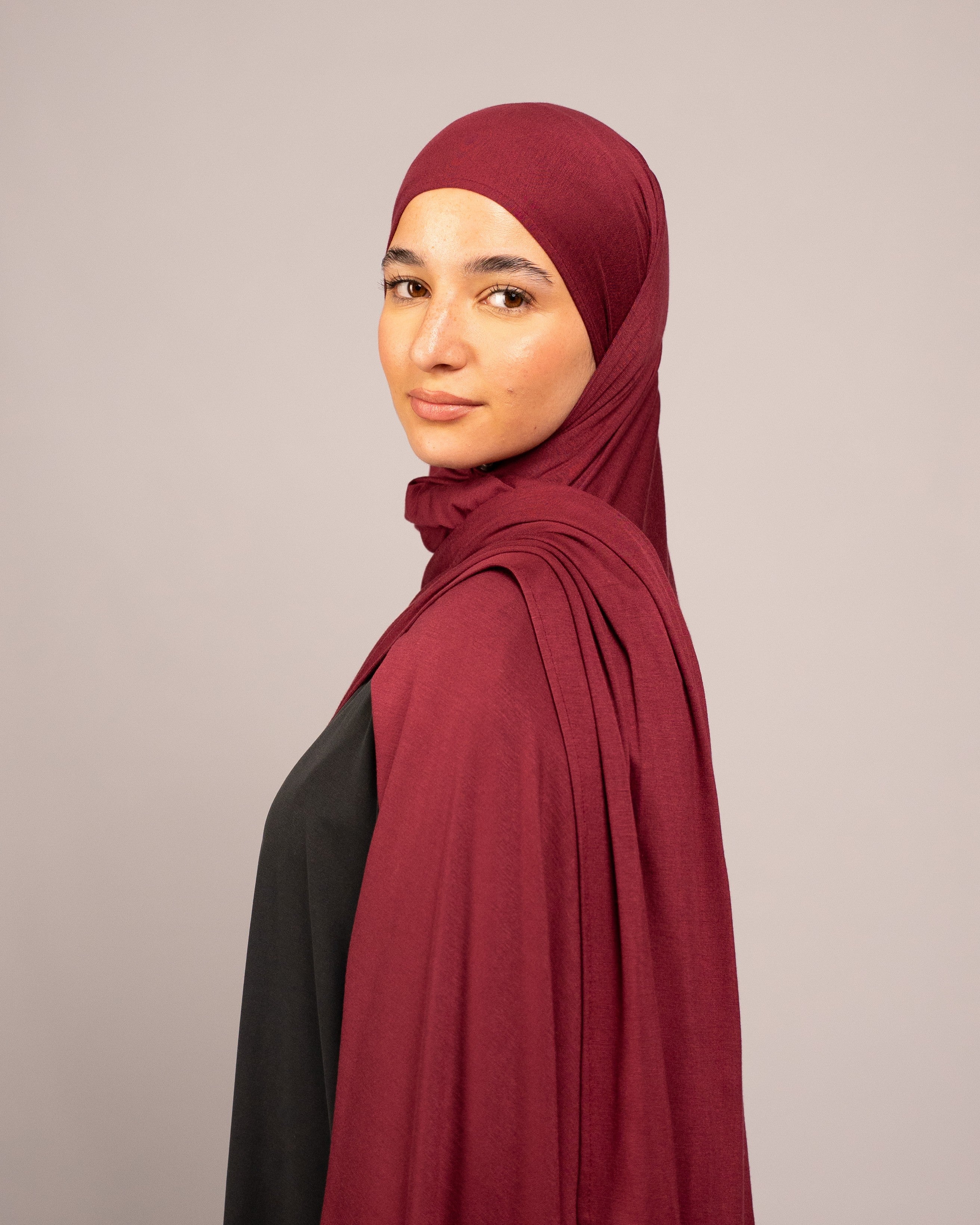 COTTON SOFT JERSEY VELVET RUBY