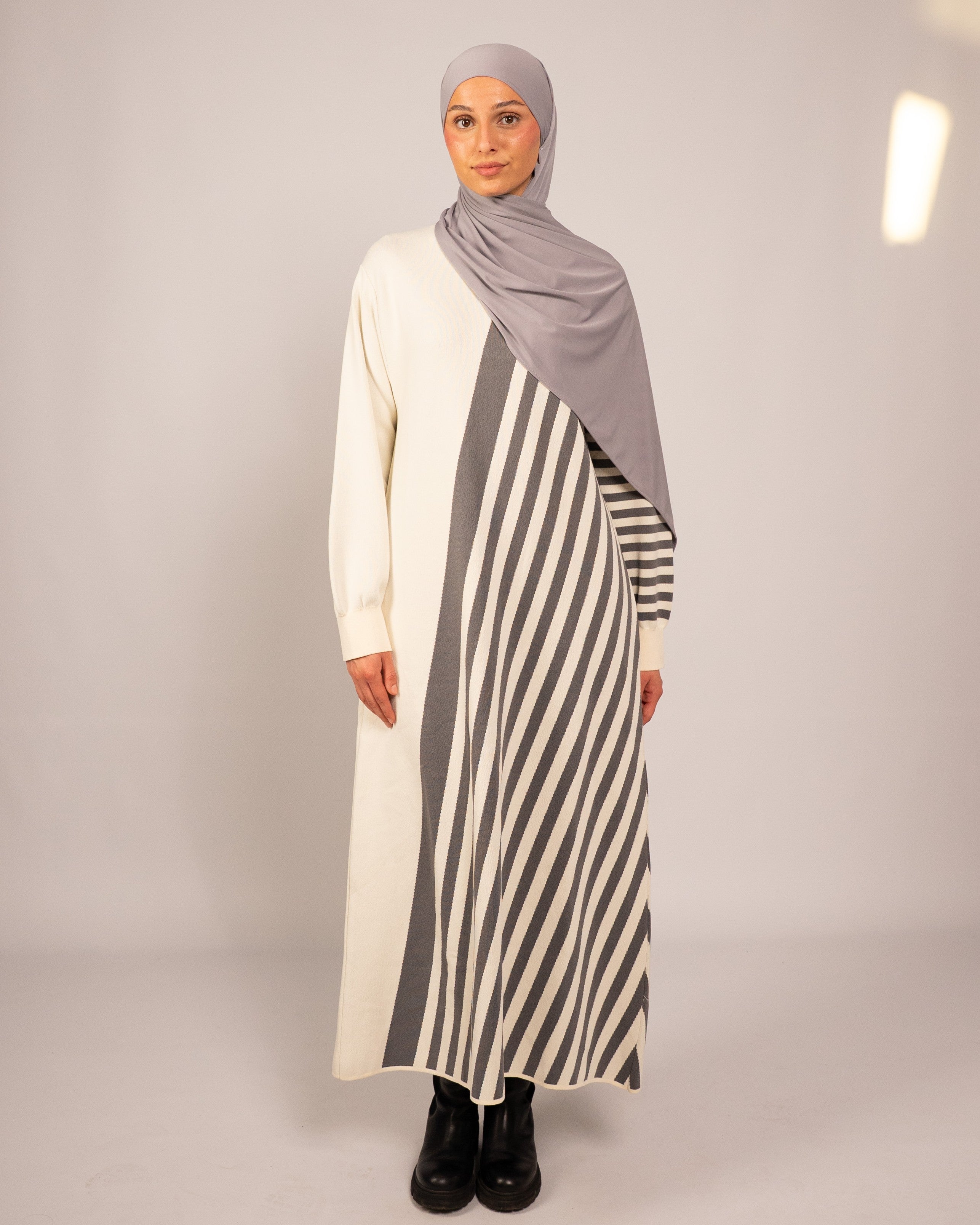 LINED KNIT DRESS