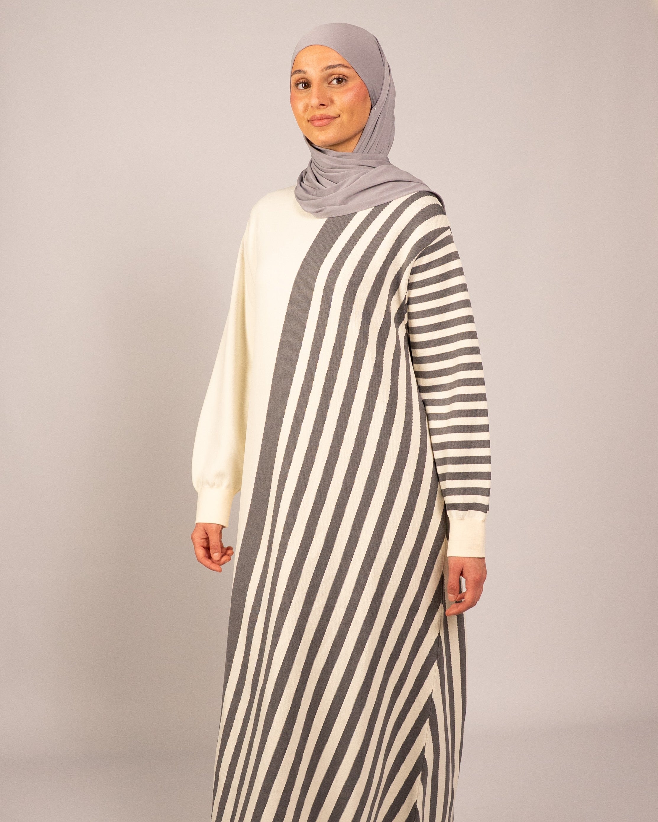 LINED KNIT DRESS