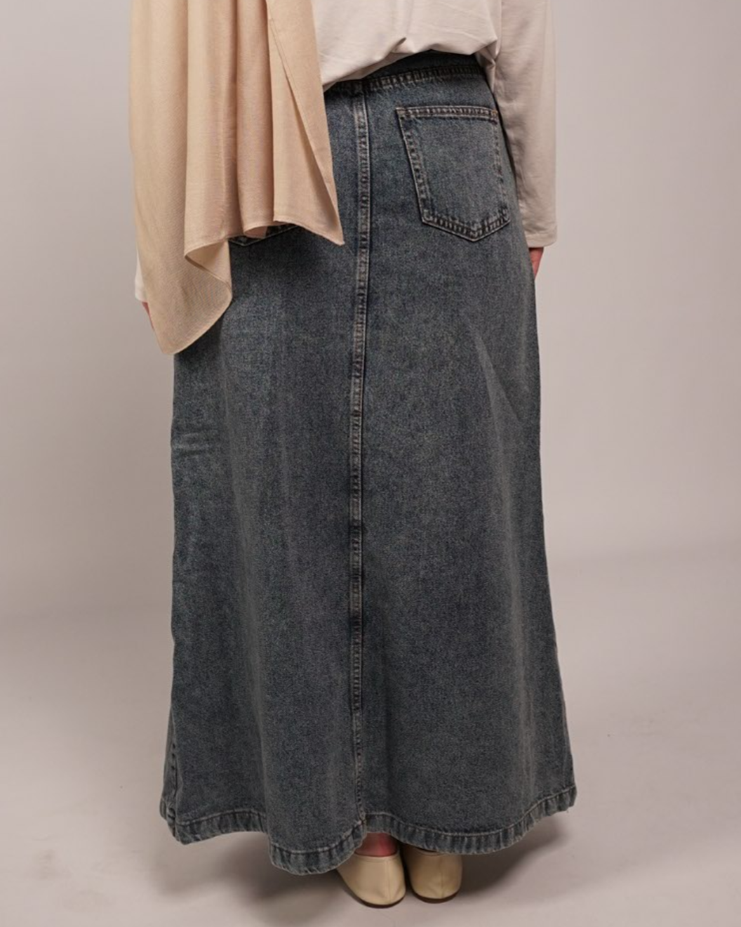 MAXI DENIM SKIRT