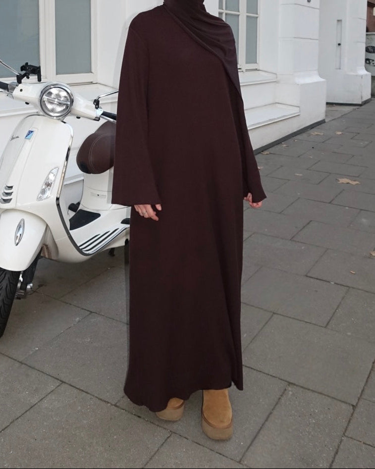 AMAL RIBBED VISCOSE DRESS