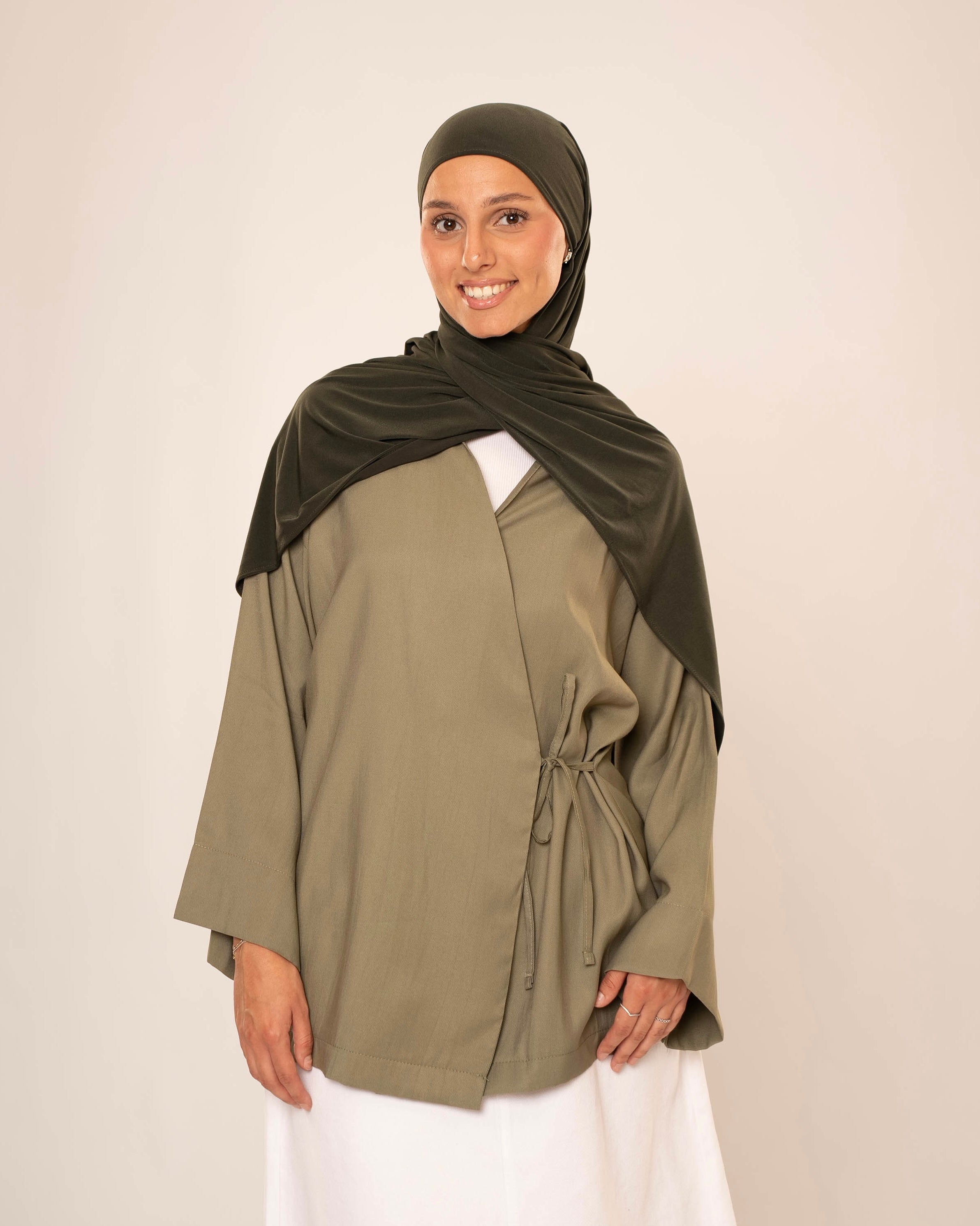 TENCEL MODEST KIMONO KHAKI