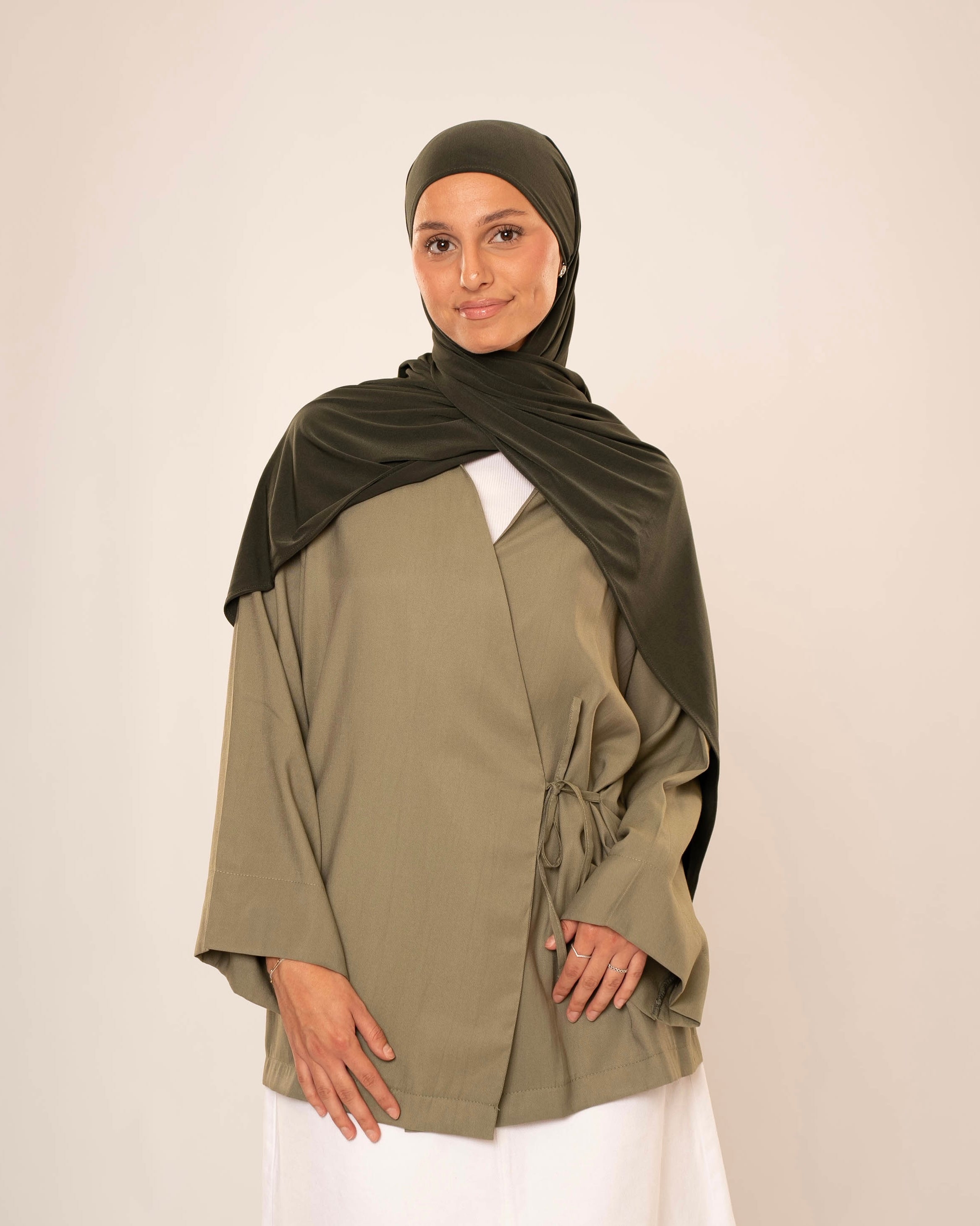 TENCEL MODEST KIMONO KHAKI