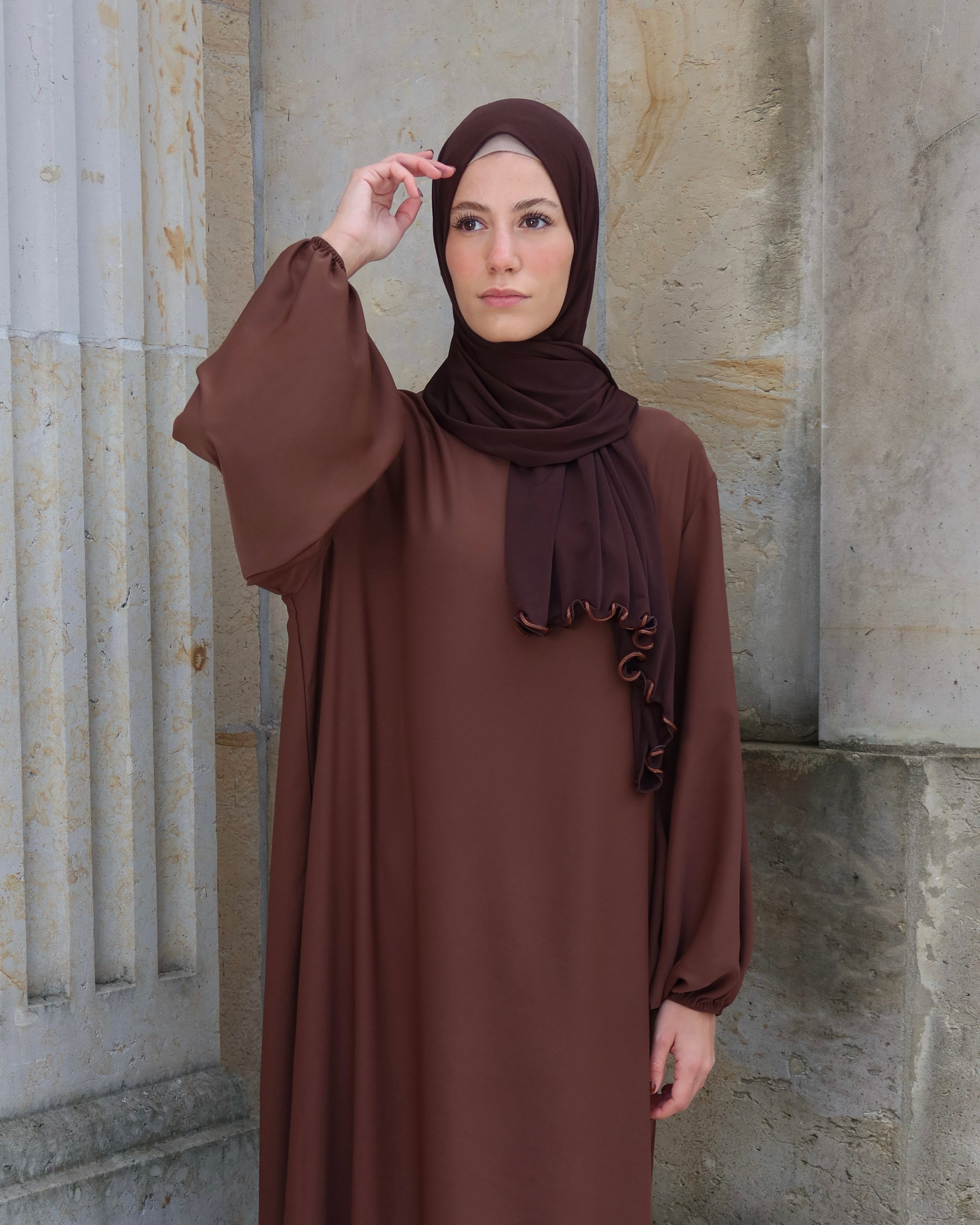 CASUAL ABAYA BROWN