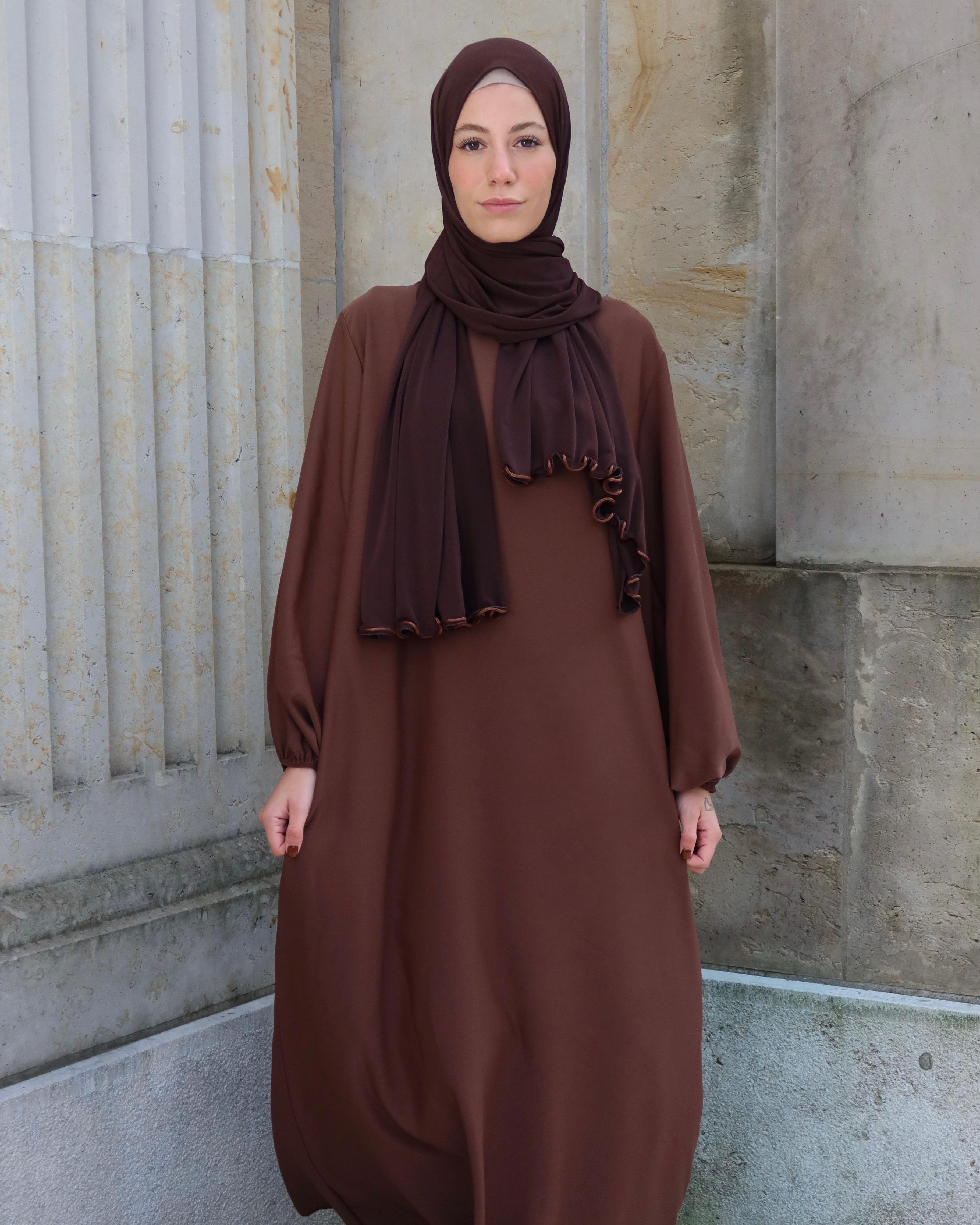 CASUAL ABAYA BROWN