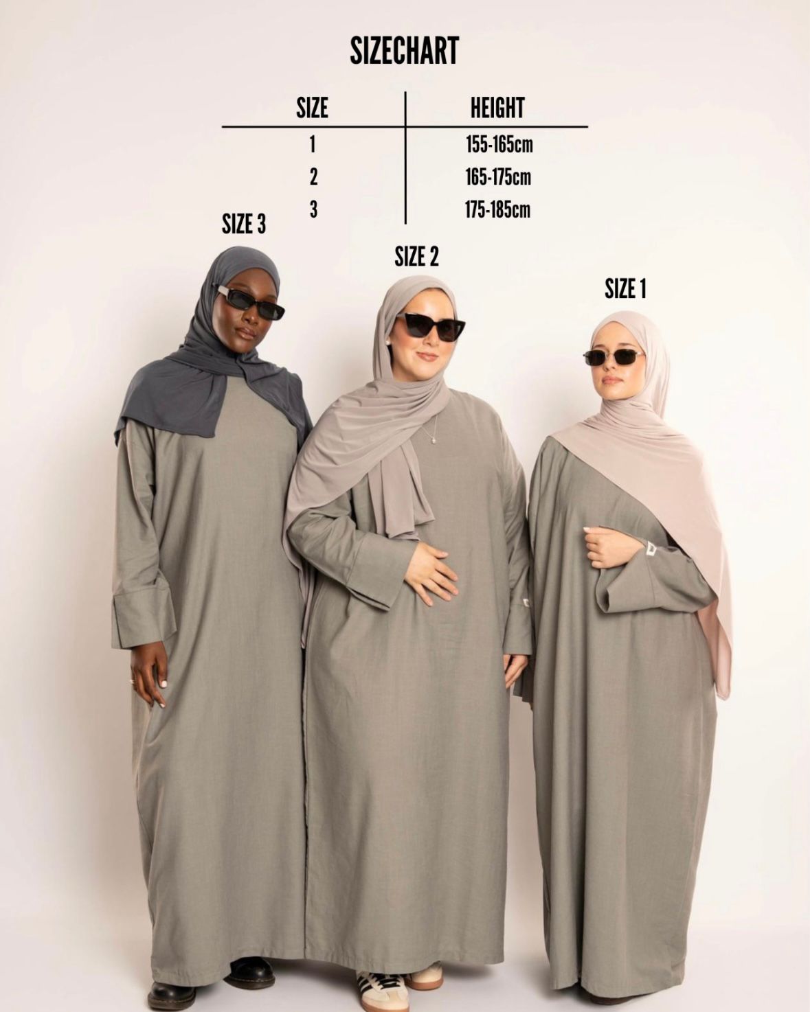 NAYLA LINEN ABAYA KHAKI